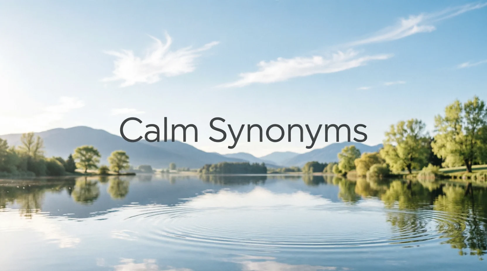 Calm Synonyms