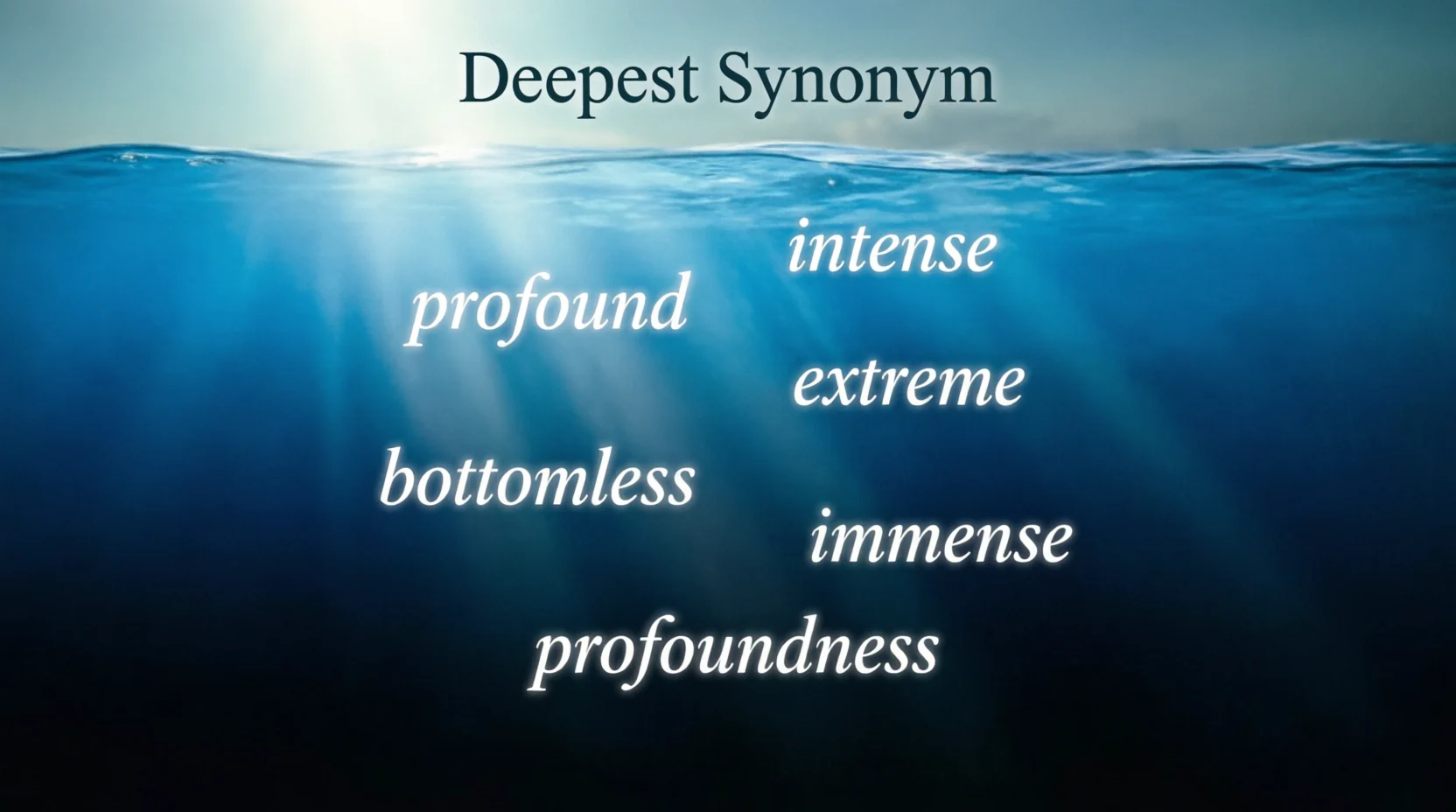 Deepest Synonym