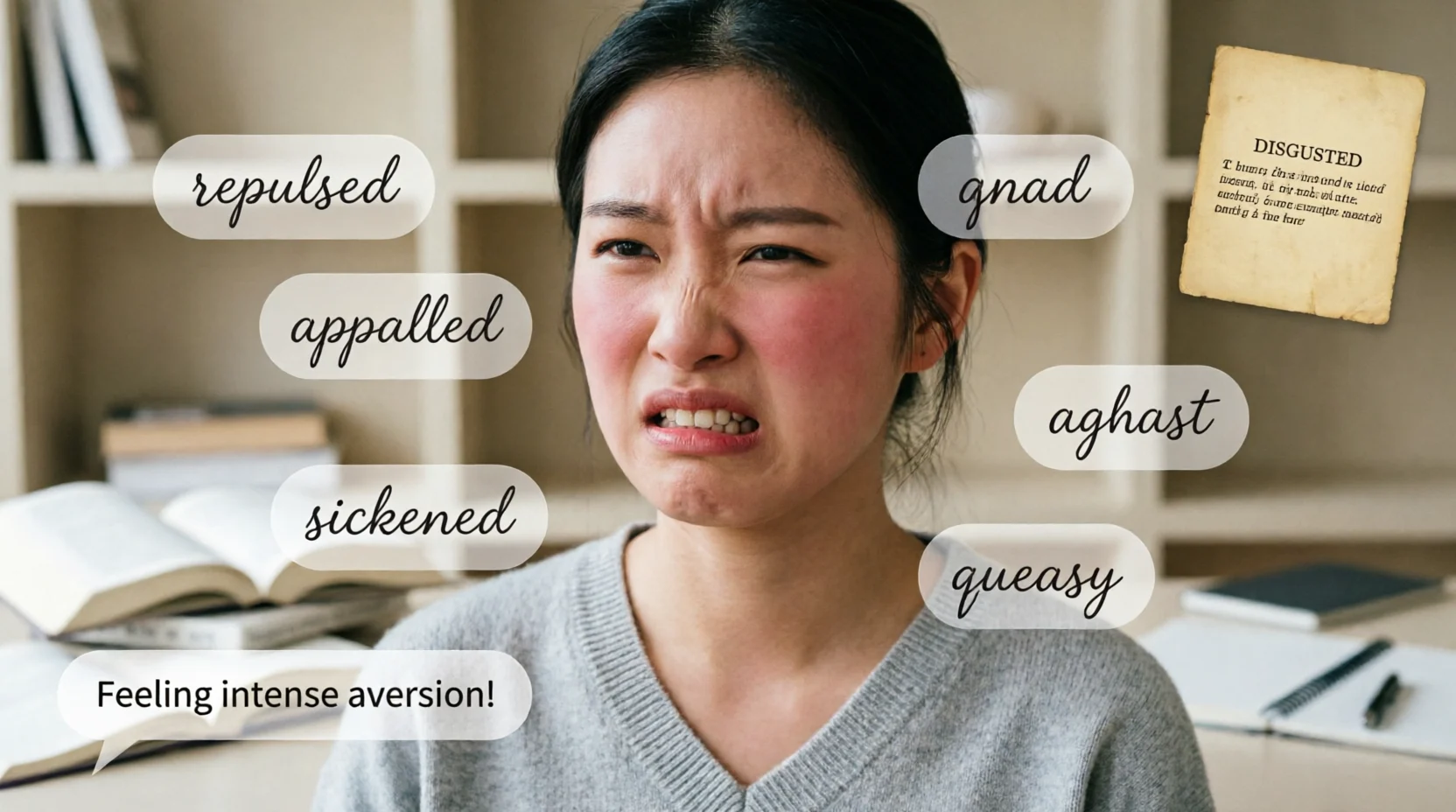 Disgusted Synonym
