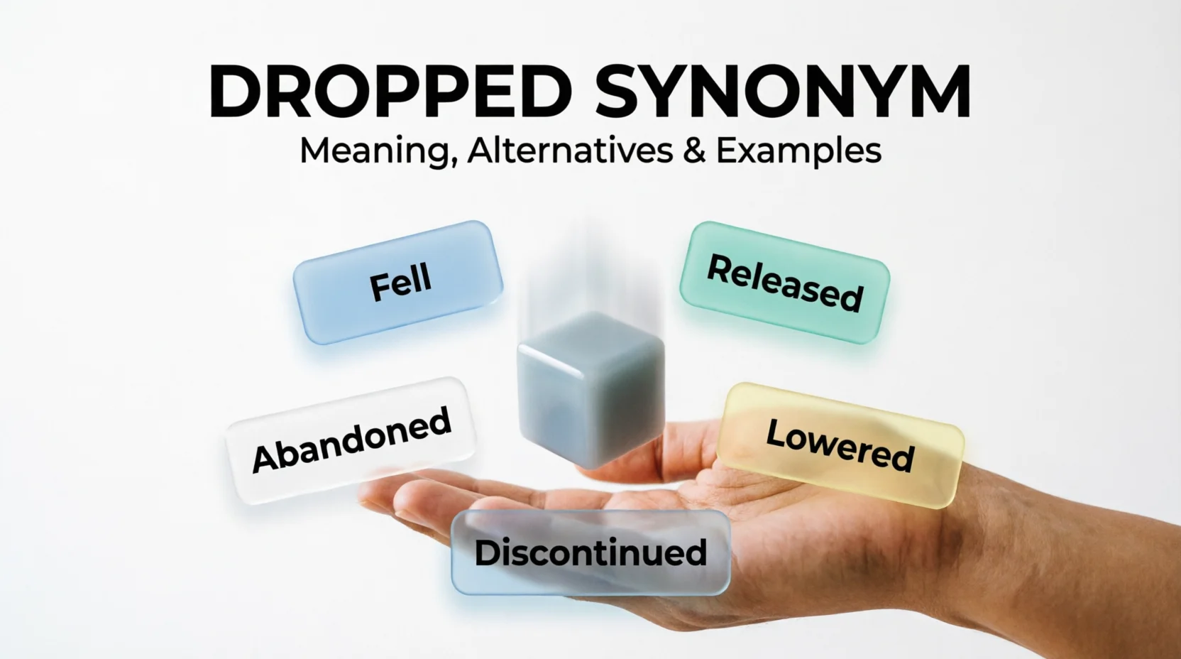 Synonyms for Dropped